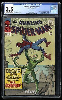 Amazing Spider-Man #20 CGC VG- 3.5 Off White to White 1st Appearance Scorpion