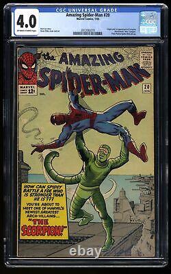 Amazing Spider-Man #20 CGC VG 4.0 Off White to White 1st Appearance Scorpion