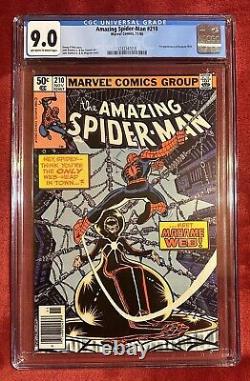 Amazing Spider-Man #210 (1980) CGC 9.0 1st appearance of Madame Web