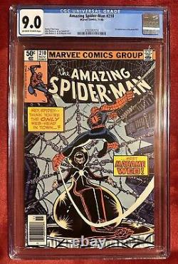 Amazing Spider-Man #210 (1980) CGC 9.0 1st appearance of Madame Web