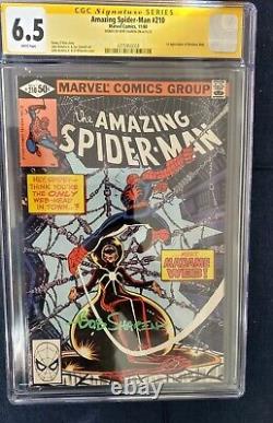 Amazing Spider-Man 210 CGC 6.5 Graded. Signed