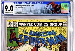Amazing Spider-Man #212 CGC 9.0 VF/NM Origin & First Appearance of Hydro-Man