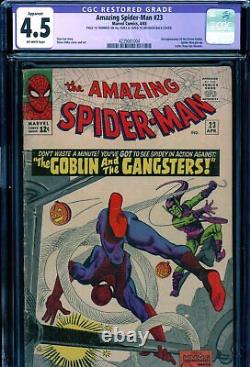 Amazing Spider-Man #23 CGC GRADED 4.5 -Spidey pin-up- 3rd EVER app Green Goblin