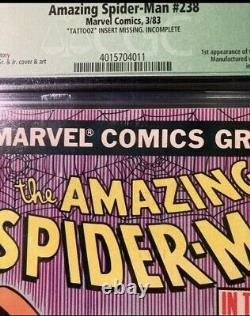 Amazing Spider-Man #238 CGC 7.0 Newsstand! Green Label No Tattooz 1983