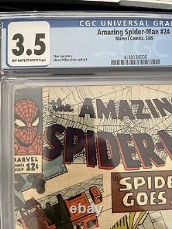 Amazing Spider-Man 24 1965 Marvel (CGC 3.5) Mysterio appearance! Steve Ditko
