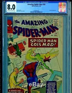 Amazing Spider-Man #24 Marvel Comics 1965 CGC Graded 8.0