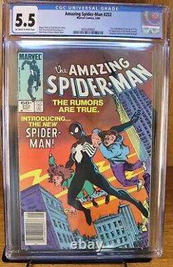 Amazing Spider-Man #252 CGC 6.0 Newsstand (Marvel 1984) 1st Black Costume