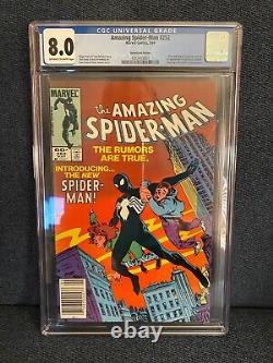 Amazing Spider-Man #252 CGC 8.0 Newsstand 1st Black Costume 1984