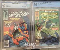 Amazing Spider-Man #252 CGC 8.0 Newsstand &Marvel Team Up #95 8.5 Newsstand