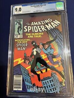 Amazing Spider-Man 252 CGC 9.0 1st App of The Black Suit Newsstand