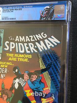 Amazing Spider-Man 252 CGC 9.4 NM White Pages 1st Black Costume NEW VENOM label