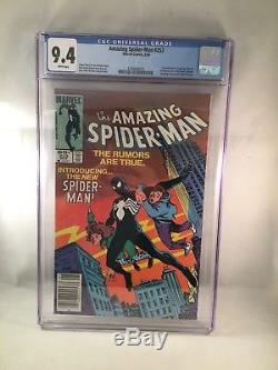 Amazing Spider-Man #252 CGC 9.4 withWHITE pages! 1st appearance of Black Costume