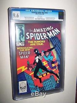 Amazing Spider-Man #252 CGC 9.6 NM+ White pgs. 1st BLACK SPIDER-MAN COSTUME
