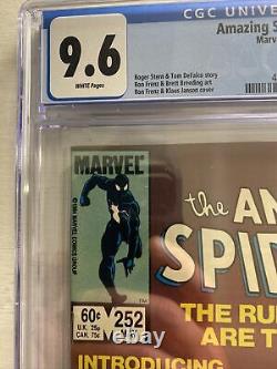 Amazing Spider-Man 252 CGC 9.6 White pages