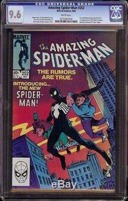 Amazing Spider-Man # 252 CGC 9.6 White pages 1st app of the Black Suit in title