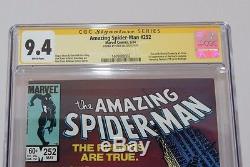 Amazing Spider-Man #252 CGC SS 9.4 Signed by Stan Lee Marvel 1st Black Costume