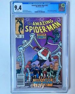 Amazing Spider-Man #263 CGC 9.4 White Pages Newsstand 1st App Normie Osborne KEY