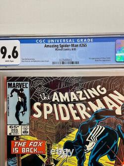 Amazing Spider-Man #265 CGC 9.6, NEWSSTAND, WP, 1ST Silver Sable, Marvel (1985)