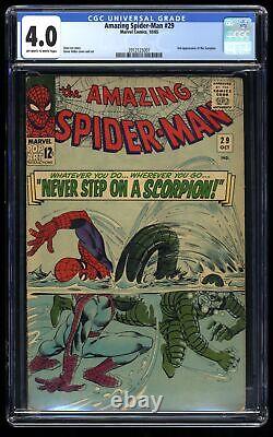 Amazing Spider-Man #29 CGC VG 4.0 Off White to White 2nd Appearance Scorpion