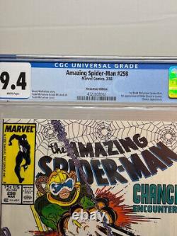 Amazing Spider-Man #298 CGC 9.4, WP, NEWSSTAND 1st McFarlane Art, 1st Edie Brock