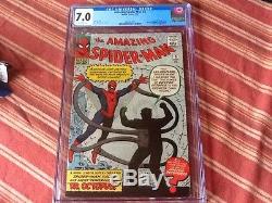 Amazing Spider-Man # 3 1st Appearance Doctor Octopus CGC 7.0 WOW Look
