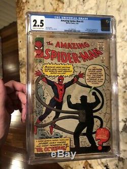 Amazing Spider-Man #3 CGC 2.5 CR/OW First Doctor Octopus MORE PICS ADDED