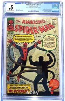 Amazing Spider-Man #3 CGC. 5 Origin and First Appearance of Doctor Octopus