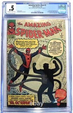 Amazing Spider-Man #3 CGC. 5 Origin and First Appearance of Doctor Octopus
