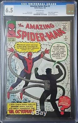 Amazing Spider-Man #3 CGC 6.5 OWP 1st Apperance of DOCTOR OCTOPUS