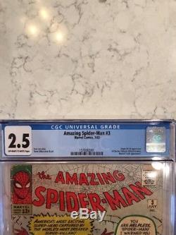Amazing Spider-Man 3 First Appearance Dr. Octopus Stan Lee Steve Ditko CGC 1963