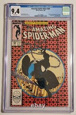Amazing Spider-Man #300 CGC 9.4 NM 1st Appearance of Venom 1988 Todd McFarlane