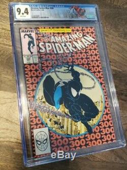 Amazing Spider-Man #300 CGC 9.4 White Pages Origin 1st Venom McFarlane Key