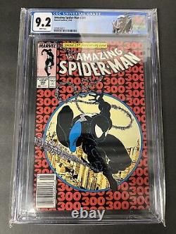 Amazing Spider-Man #300 Cgc 9.2 WHITE pages NEWSSTAND VARIANT Venom 1988