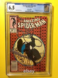 Amazing Spider-Man #300 Newsstand 1st Appearance Of Venom CGC 6.5 Marvel 1988