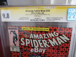 Amazing Spider-Man #300 cgc 9.8 WP ss signed Lee/McFarlane (May 1988, Marvel)