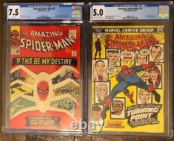 Amazing Spider-Man 31 7.5 WHITE PAGE + 121 5.0.1st Gwen Stacy + Death. All CGC