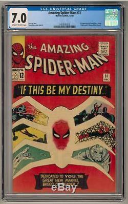 Amazing Spider-Man #31 CGC 7.0 (OW-W) 1st Gwen Stacy, Harry Osborn