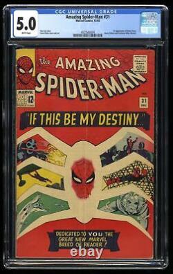 Amazing Spider-Man #31 CGC VG/FN 5.0 White Pages 1st Appearance Gwen Stacy
