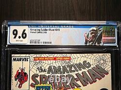 Amazing Spider-Man #315 CGC 9.6 Todd McFarlane Venom Newsstand NM+ 1989 Marvel