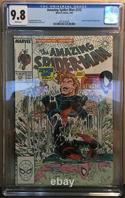 Amazing Spider-Man #315 CGC 9.8 White Pages Early Venom appearance