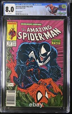 Amazing Spider-Man 316 CGC 8.0 NEWSSTAND Marvel Comics 1989 VENOM McFarlane