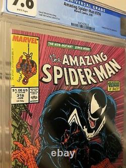 Amazing Spider-Man #316 CGC 9.6 First Full Venom Cover! White Pages! McFarlane