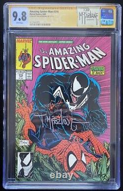 Amazing Spider-Man #316 CGC 9.8 (1989) Signed By Todd McFarlane Yellow Label