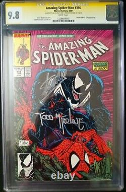 Amazing Spider-Man #316 CGC 9.8 Signed Stan Lee & Todd McFarlane WHITE PAGES