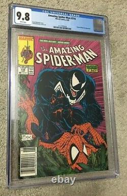 Amazing Spider-Man #316 CGC 9.8 WHITE Todd McFarlane 1st Venom Cover NEWSSTAND
