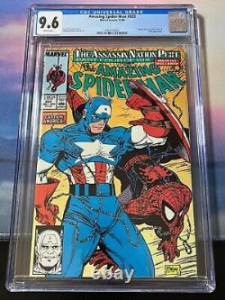 Amazing Spider-Man #323 11/89 CGC 9.6 Todd McFarlane, Captain America App