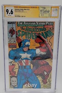Amazing Spider-Man #323 CGC 9.6 SS Signed by Todd McFarlane Captain America NM+