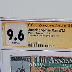 Amazing Spider-Man #323 CGC 9.6 SS Signed by Todd McFarlane Captain America NM+