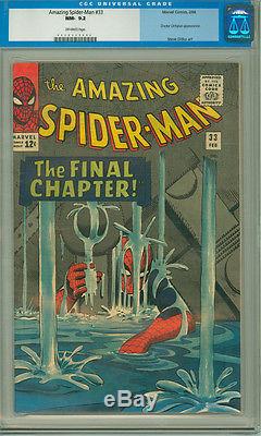 Amazing Spider-Man 33 CGC 9.2 NM- OW Marvel 1966 Classic Cover Tightly Graded