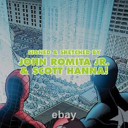Amazing Spider-Man #36 Sketch/Signed by Romita Jr. & Hanna CGC 9.4 Sig. Series